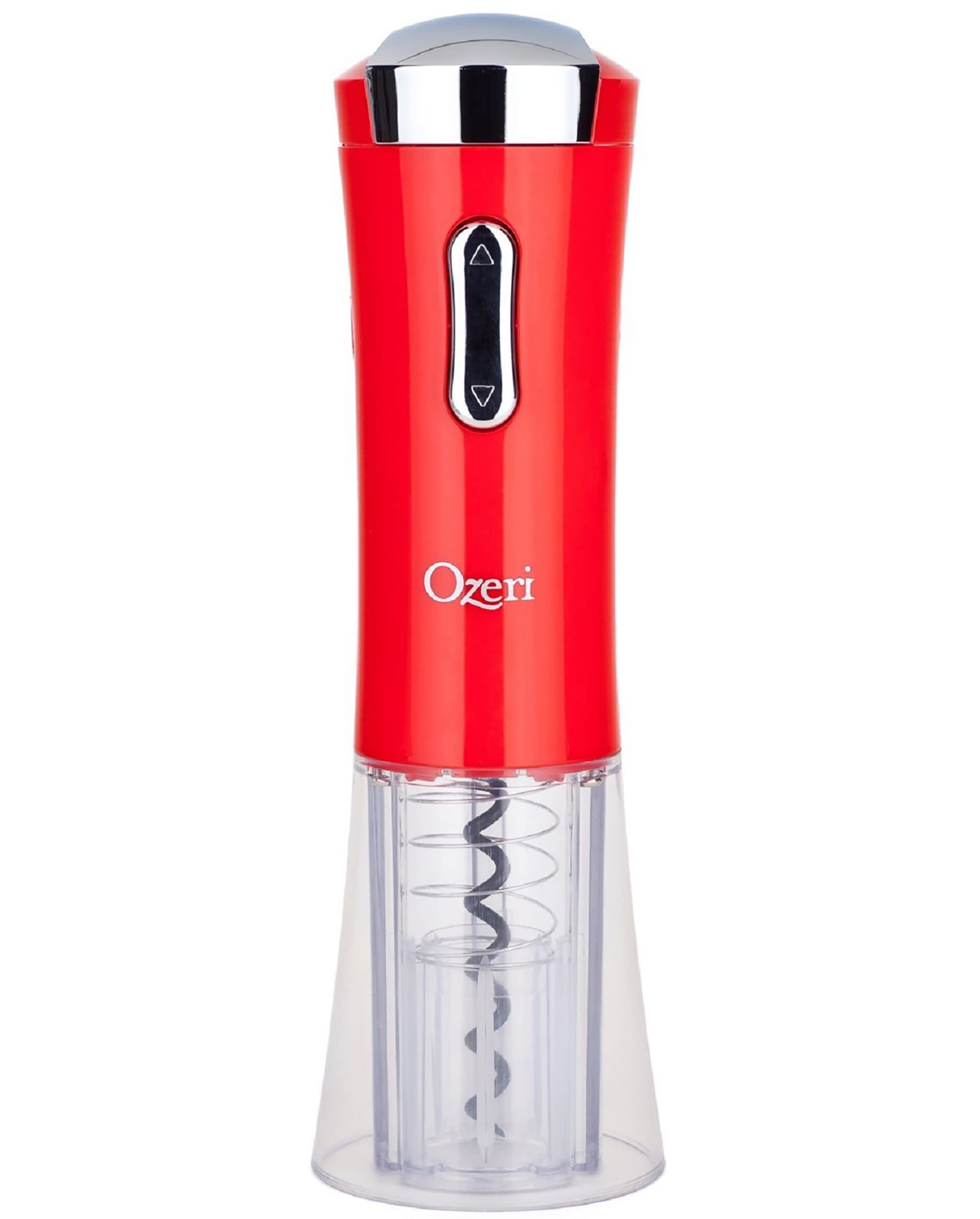 Ozeri Nouveaux II Electric Wine Opener with Foil Cutter, Wine Pourer & Stopper - Automatic Corkscrew for Easy Wine Opening - Perfect for Dinner Parties, Gifts & Home Bars