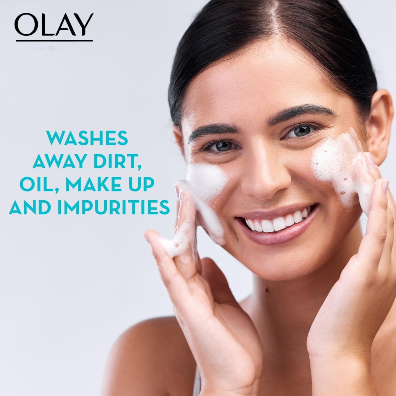 Olay Luminous Brightening Foaming Cleanser - Vitamin C Face Wash for Clear & Even Skin Tone | With Glycerin & Niacinamide | Gentle Daily Cleanser for Normal, Oily, Dry & Combination Skin | 100g | Perfect for Morning & Night Skincare Routine
