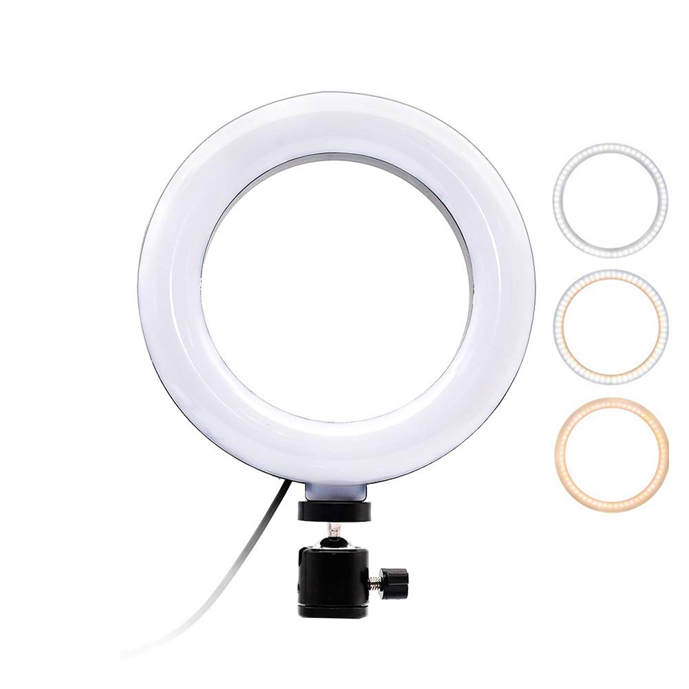 6/10 Inch Adjustable LED Ring Light with Tripod Stand - Professional Photography Lighting for Camera, Phone, YouTube Videos, Live Streaming & Studio Fill Light - Perfect for Content Creators, Vloggers and Makeup Artists