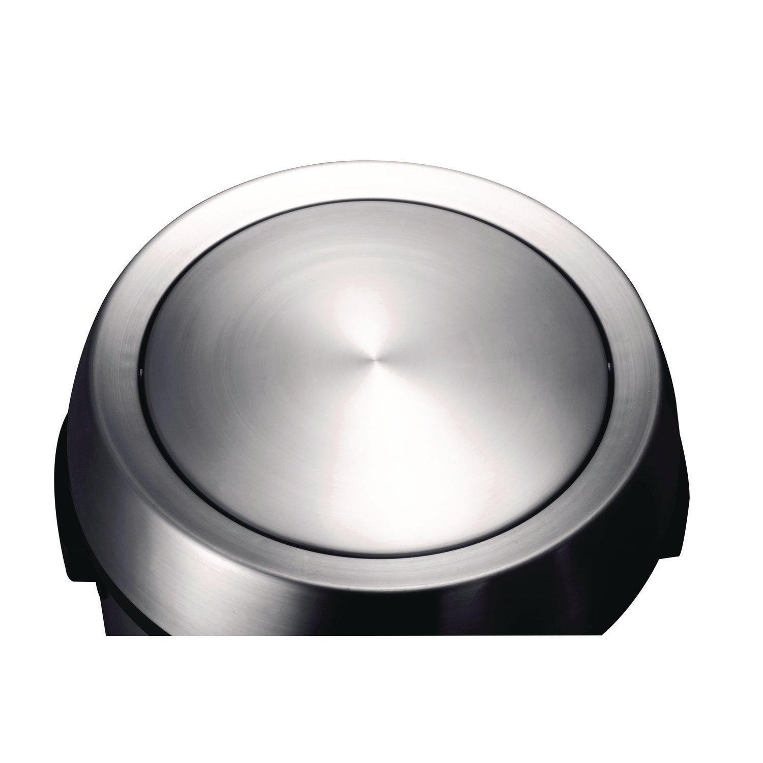 Alpine Industries 17 Gallon Stainless Steel Swivel Trash Can Lid - 15.7 x 15.67 x 15.67 Inches, Silver - Durable Kitchen & Office Waste Bin Cover for Easy Disposal