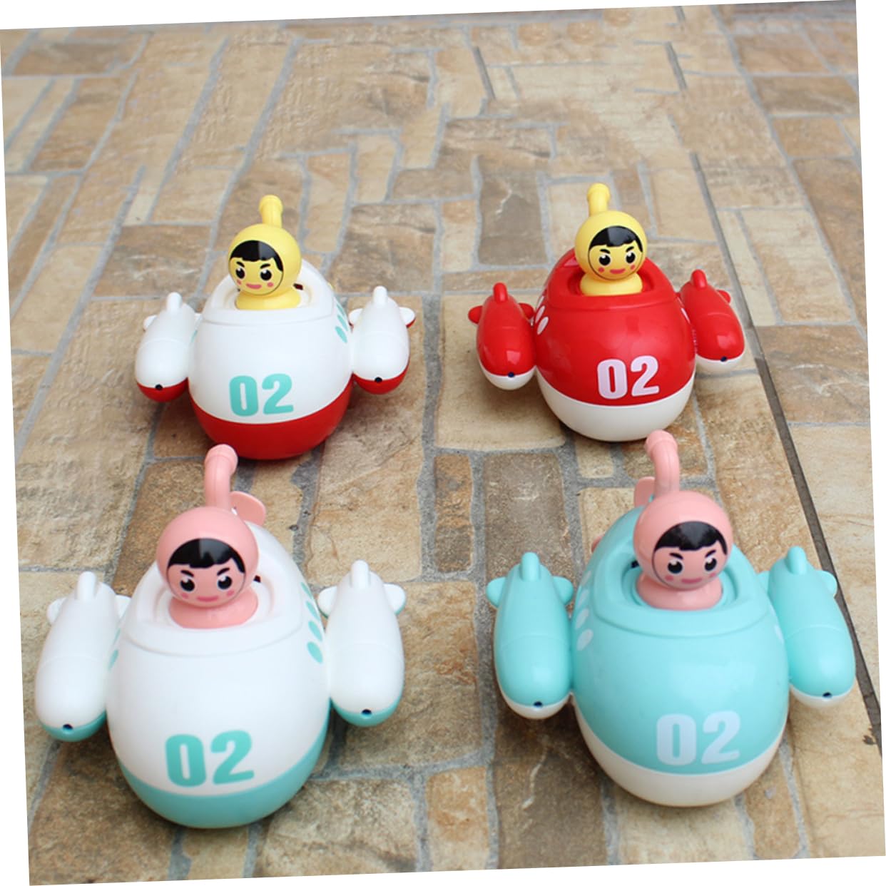 FAVOMOTO 2 Pack Wind Up Animal Bath Toys - Fun Swimming Duck Bathroom Toys for Kids, Toddlers & Babies - Perfect for Bathtime Play, Sensory Development & Water Play Activities