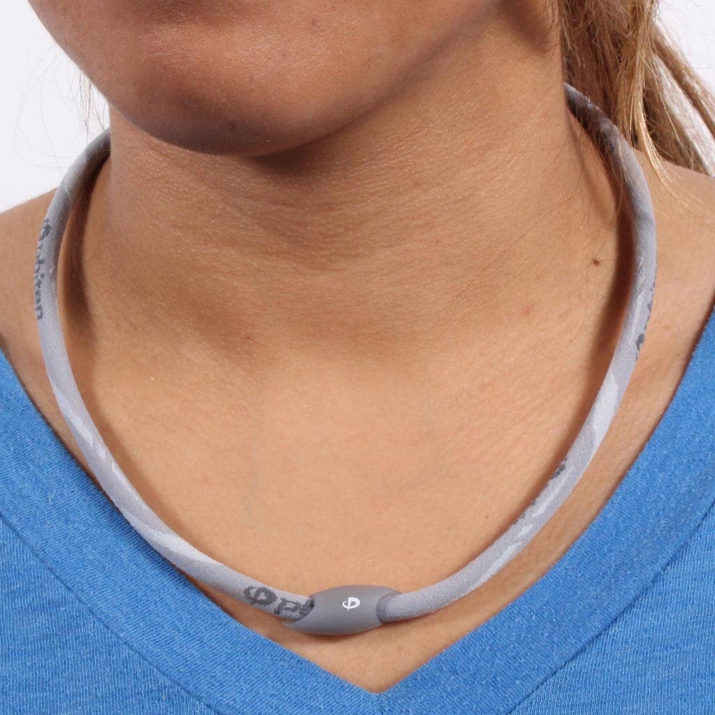 Phiten Air Titanium Necklace for Men & Women - Pain Relief & Muscle Relaxation - Comfortable & Stylish for Sports, Work & Everyday Wear