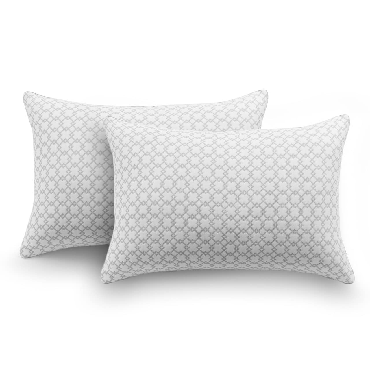 Beautyrest Charcoal Lux Technology Adjustable Memory Foam Pillow - Medium Density Support for Back & Side Sleepers - Standard/Queen Size 20x28 Inches - 1 Pack - Perfect for Home, Hotel & Travel Use
