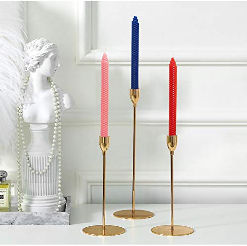 14 Beeswax Taper Candles - 9