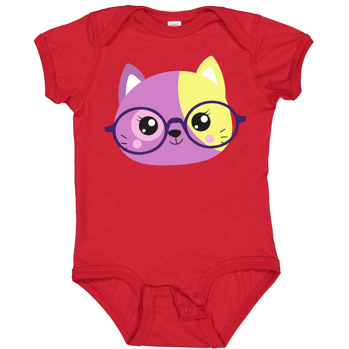 Hipster Cat Bodysuit - Kitten with Glasses for Baby Outfits