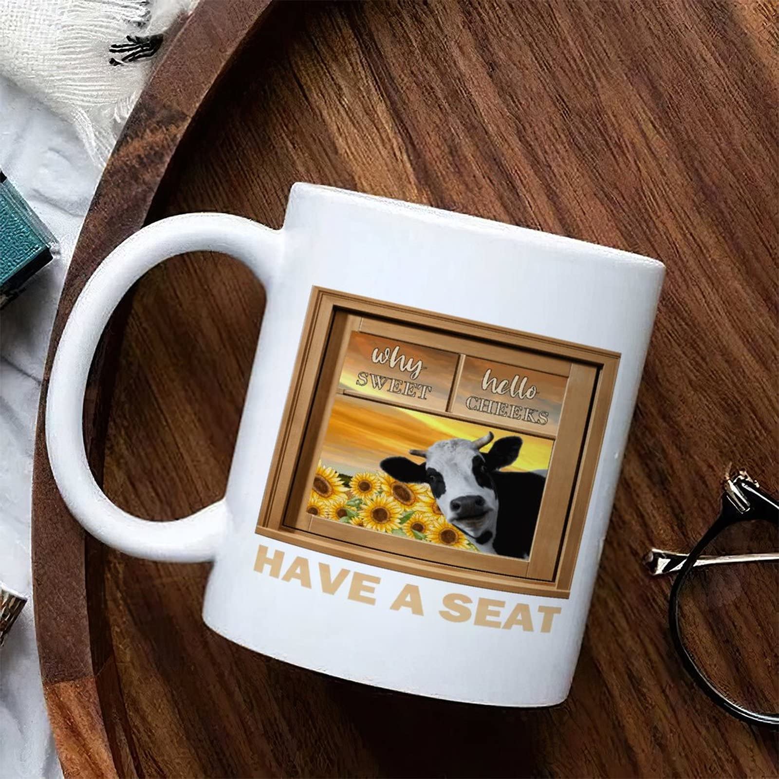 Farmhouse Retro Farm Animals Coffee Mug - 11oz Inspirational Quote White Ceramic Mug - Perfect Gift for Coffee Lovers - Great for Home, Office & Cozy Morning Coffee Moments