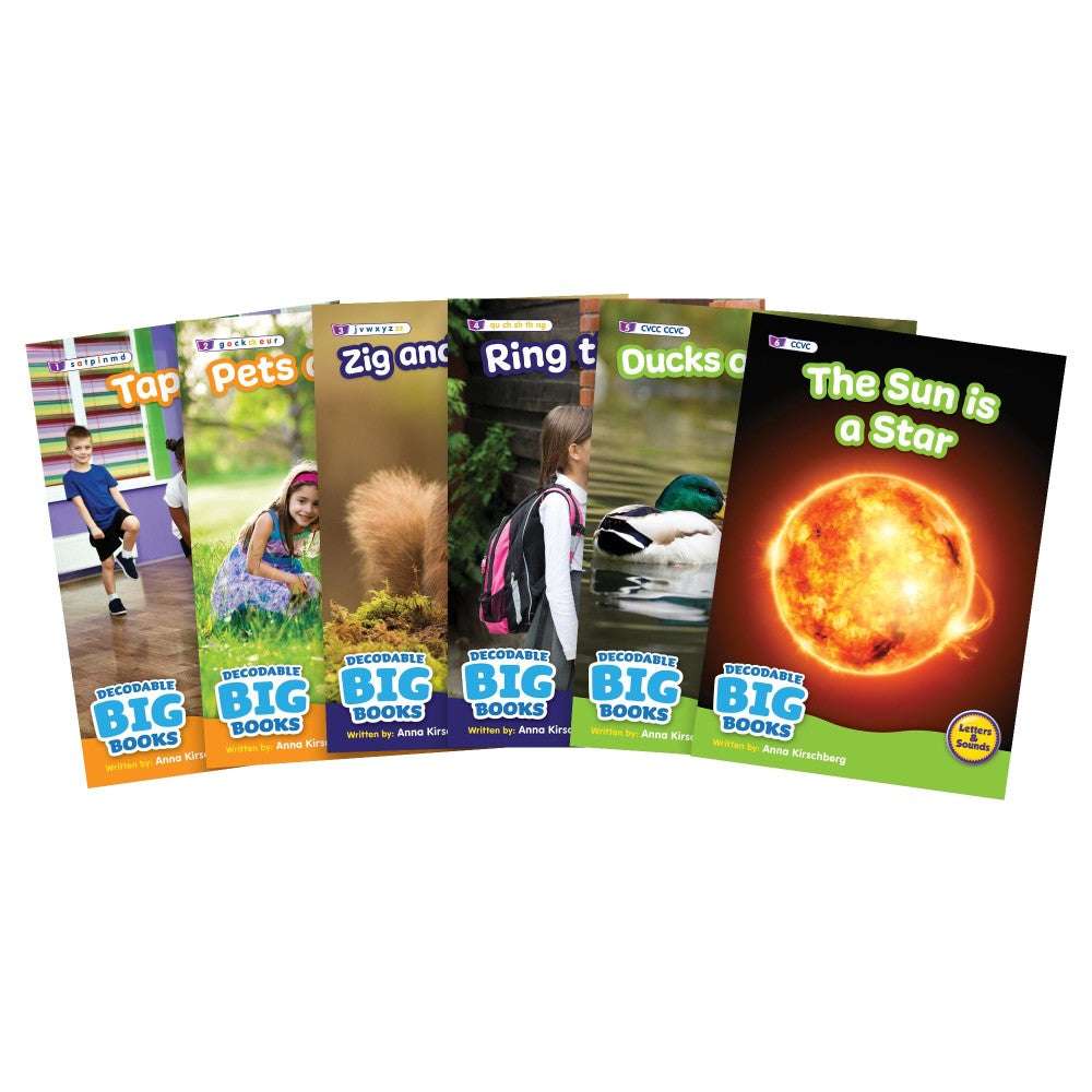 Decodable Big Books Non Fiction Set - 6 Extra Large Educational Books for Kids | Perfect for Classroom Learning & Homeschooling