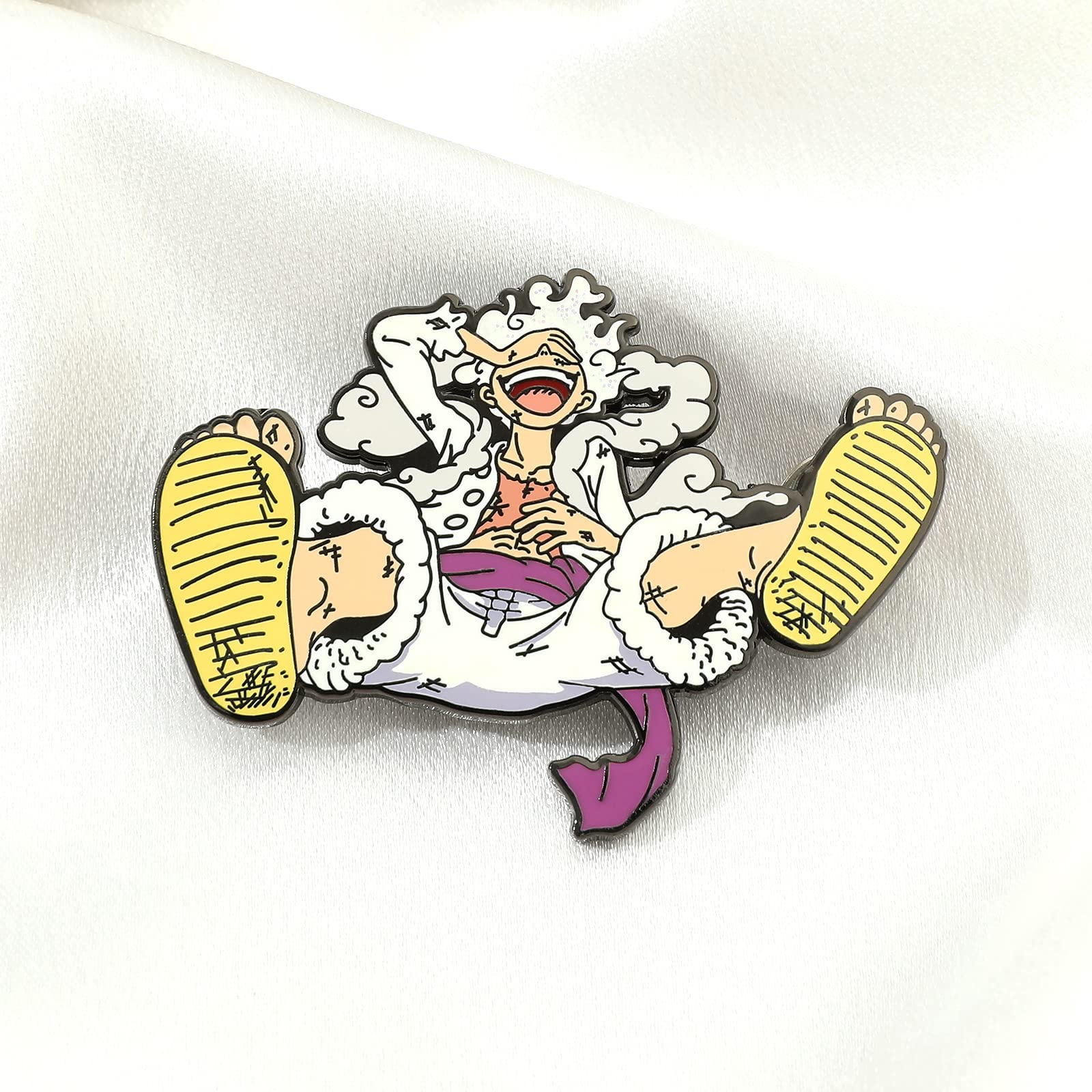Anime Luffy Enamel Pins - One Piece Metal Brooch Badges for Cosplay, Backpacks, Jackets & Gifts | Collectible Lapel Pins for Men, Boys & Anime Fans | Perfect for Conventions, Cosplay Events & Daily Fashion Accessories