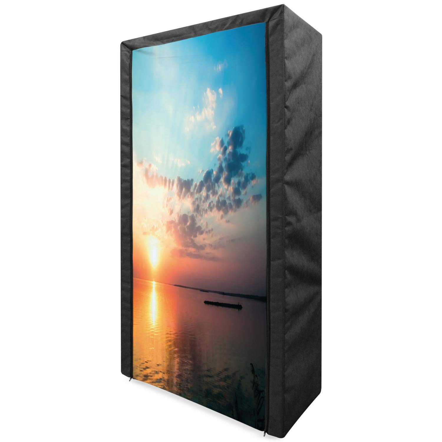 Ambesonne Lake Portable Fabric Wardrobe - 33.5