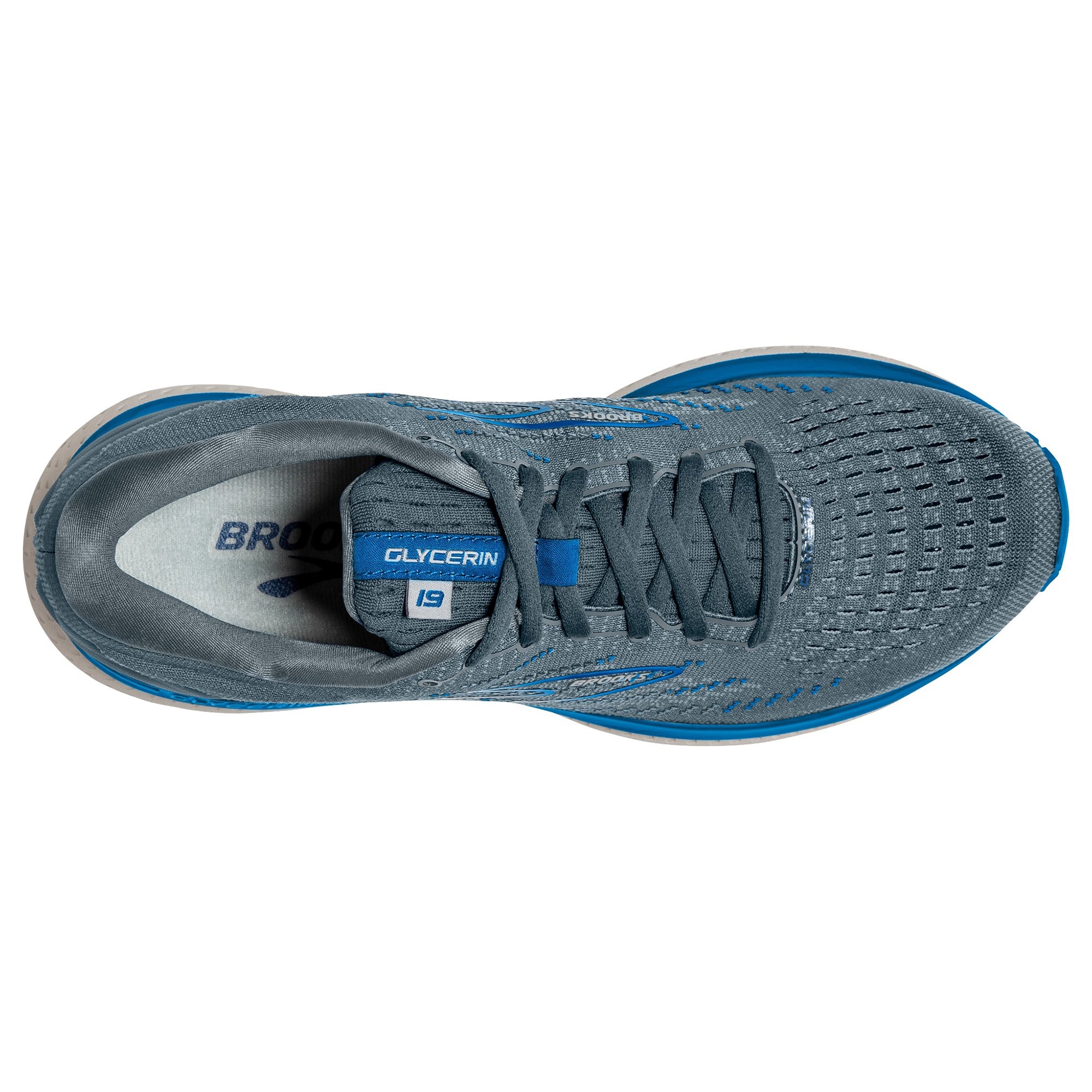 Brooks Glycerin 19 Men's Running Shoes - Cushioned Road Running Sneakers for Long Distance & Marathon Training - Perfect for Jogging, Gym Workouts & Everyday Comfort