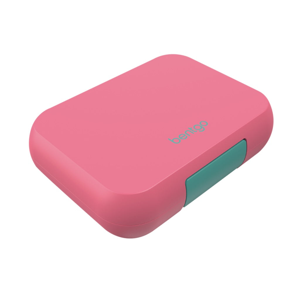 Bentgo Pop Lunch Box - Leak-Proof & BPA-Free Kids Lunch Container - Bright Coral/Teal - Perfect for School, Work & Picnics