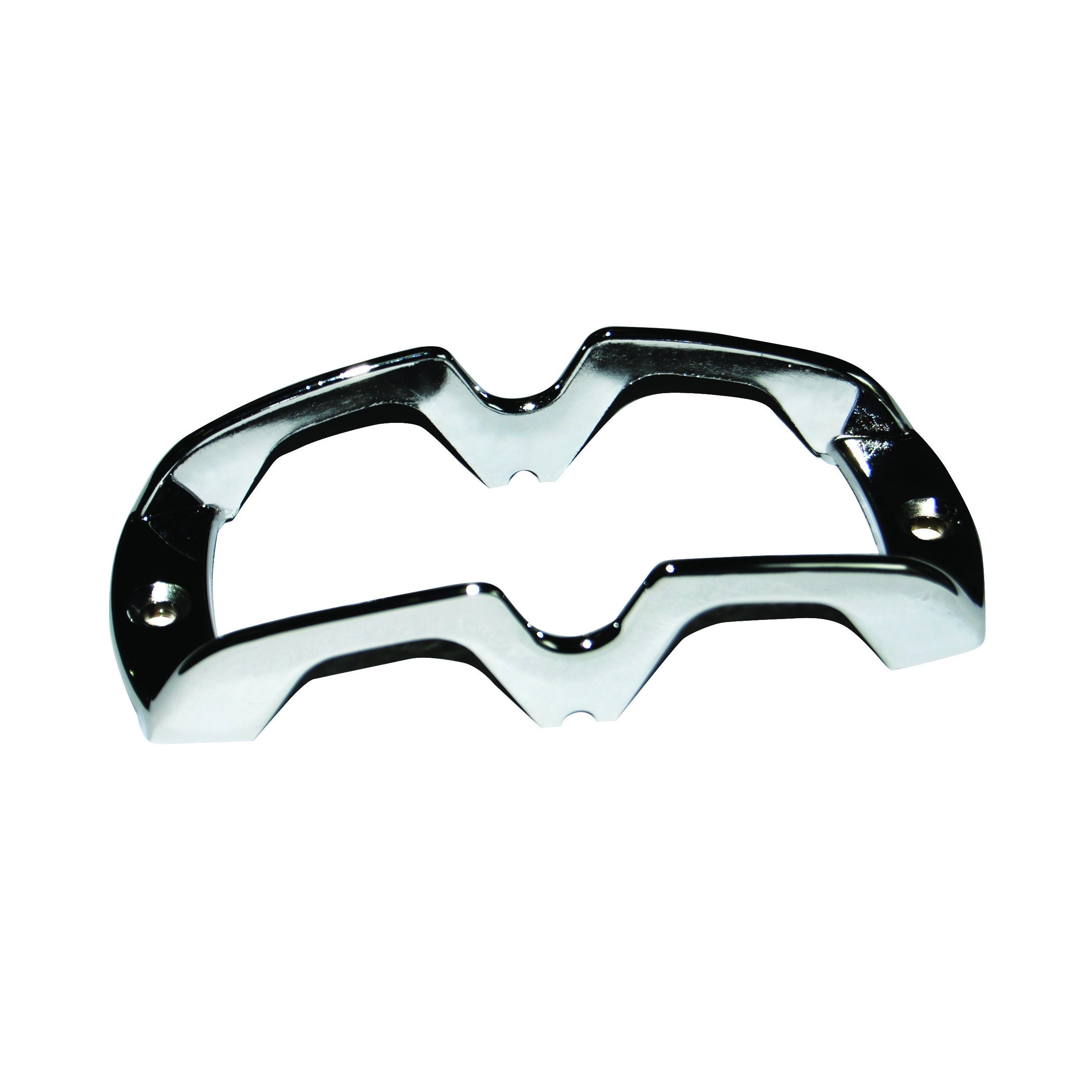 Zinc Chrome Die Cast Mounting Guard for Turtle Back Marker Light - Heavy Duty Protection for Truck & Trailer Lights | Durable & Weather-Resistant for Long-Lasting Performance