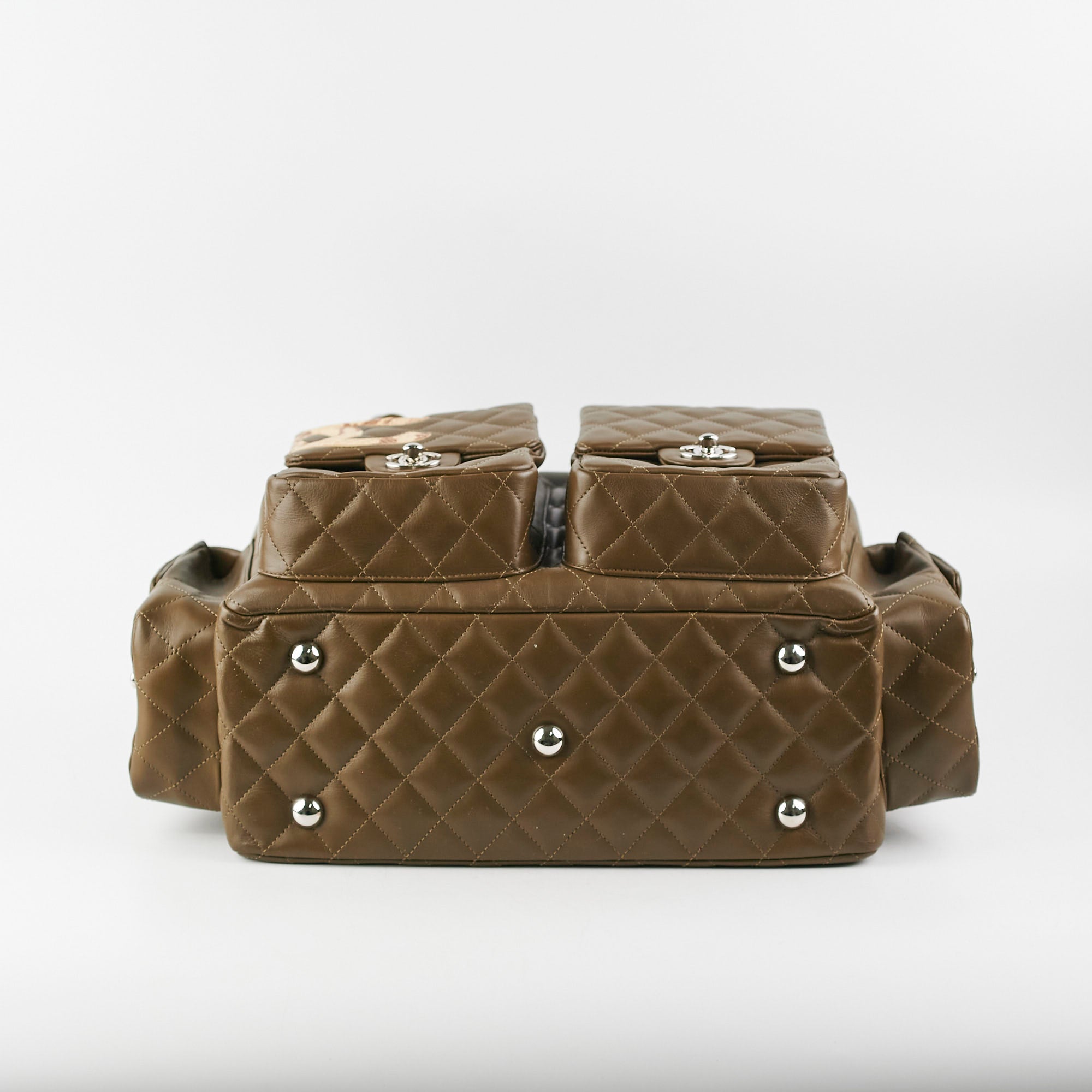 Chanel Cambon Lambskin Reporter Bag in Khaki - Luxury Crossbody Bag for Women, Perfect for Work, Travel & Everyday Use