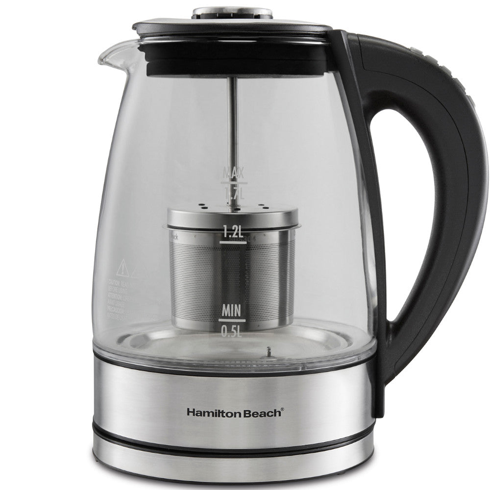 Best Hamilton Beach 1.7L Variable Temperature Electric Kettle with Removable Tea Infuser - Perfect for Home, Office & Tea Lovers (Model 40942C)
