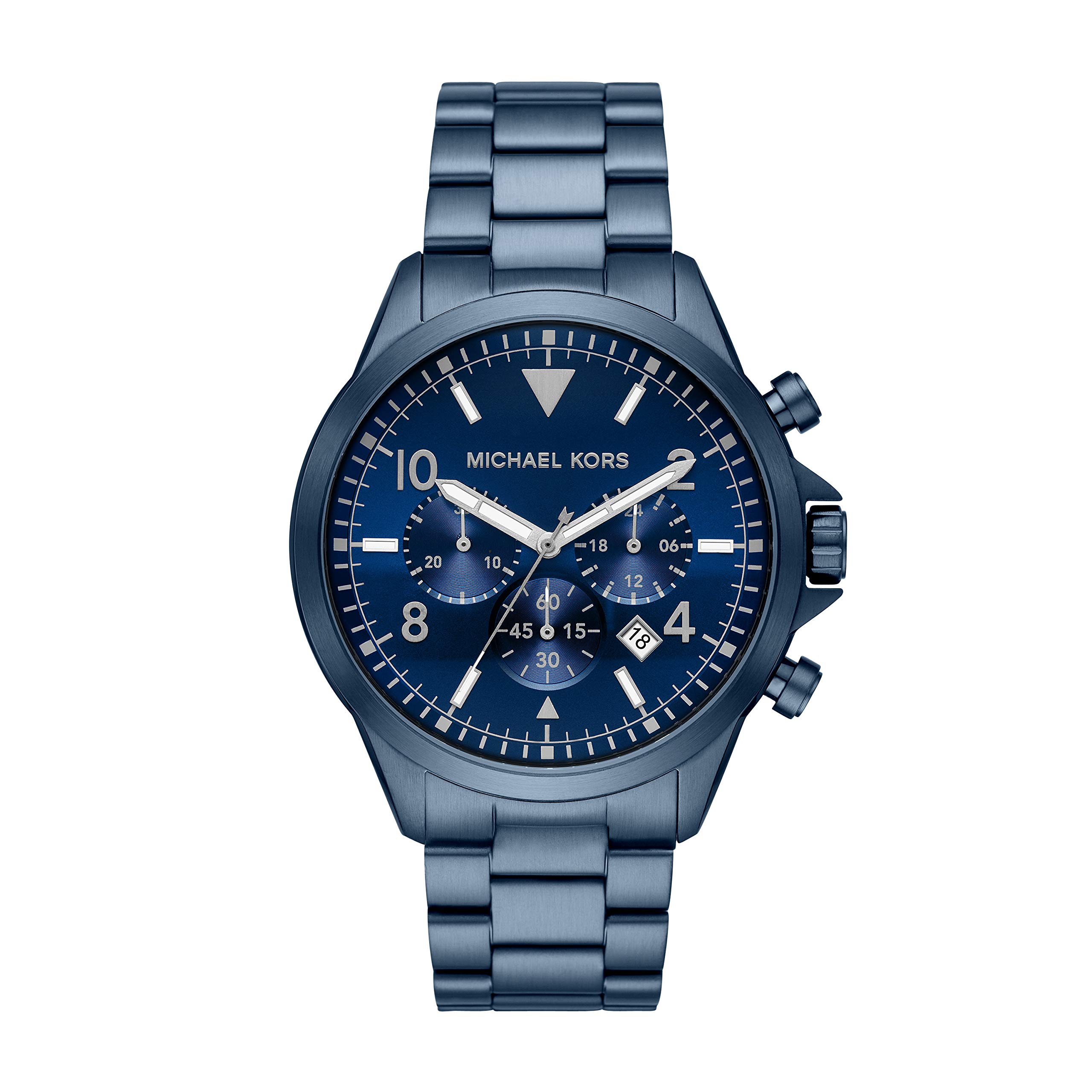 Michael Kors Gage Stainless Steel Chronograph Watch for Men - Waterproof Luxury Dress Watch with Date Display, Perfect for Business, Formal Events & Everyday Wear