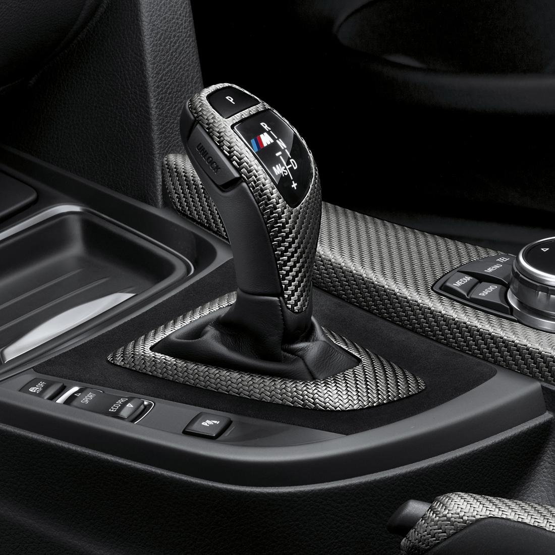BMW M Performance Carbon Fiber Shift Knob & Selector Lever Trim - Automatic Transmission Upgrade #61312250698 | Enhance Your Driving Experience for Sport & Luxury Cars