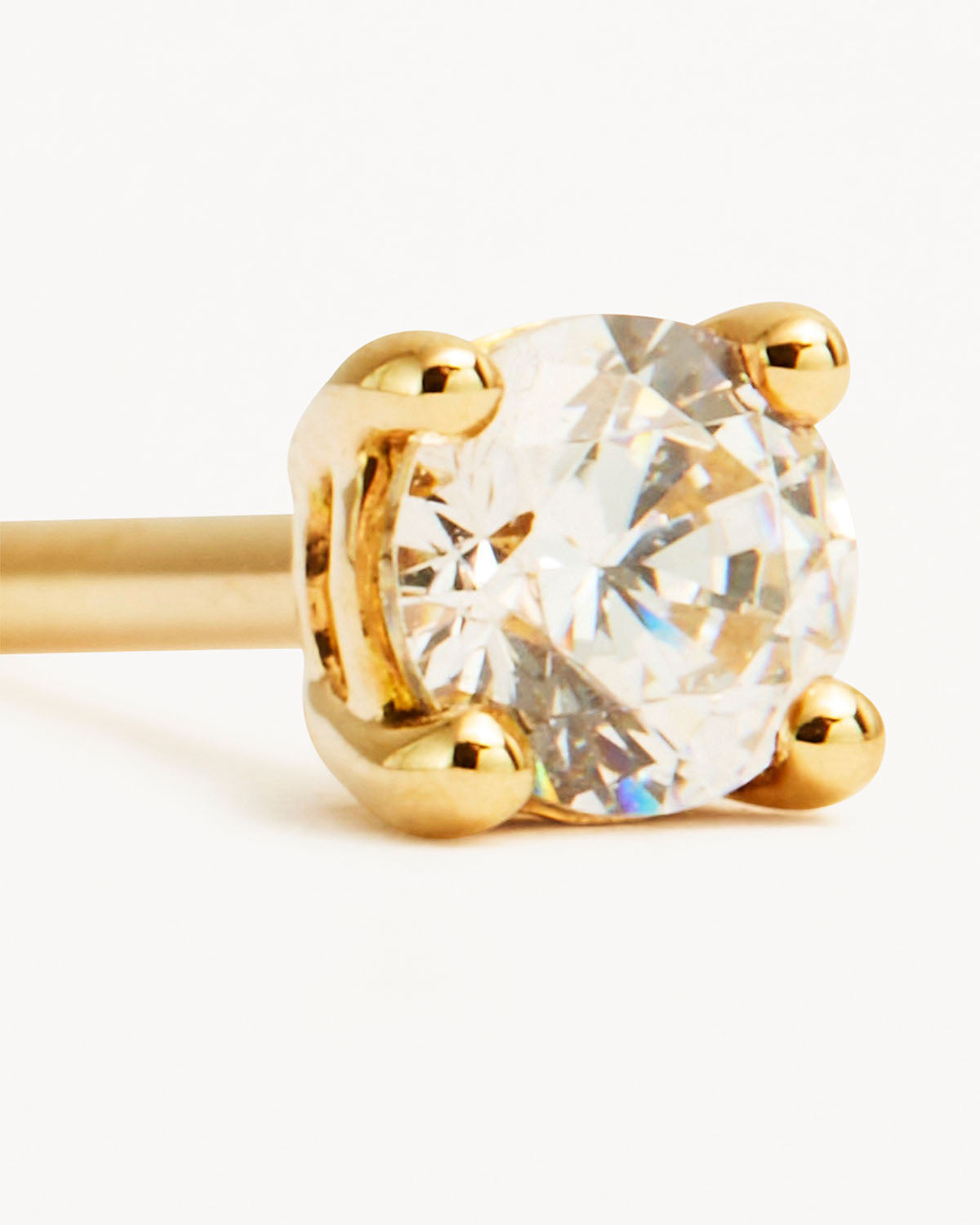 14K Solid Gold Water Drop Diamond Stud Earrings for Women - Elegant Dangle Earrings for Wedding, Party & Everyday Wear