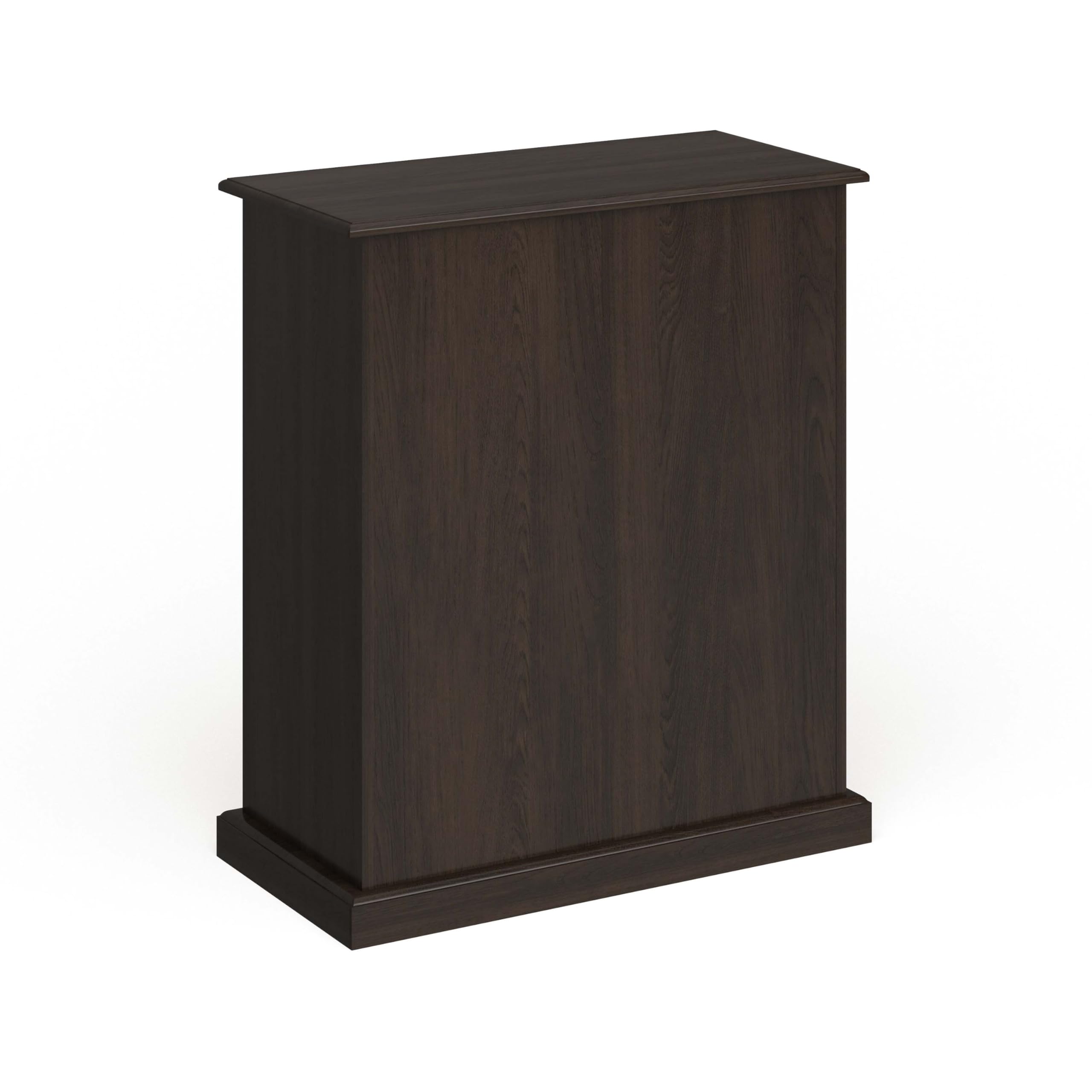 Furniture of America 5-Shelf Enclosed Shoe Cabinet - Espresso Finish | Space-Saving Shoe Storage Organizer for Entryway, Closet & Bedroom