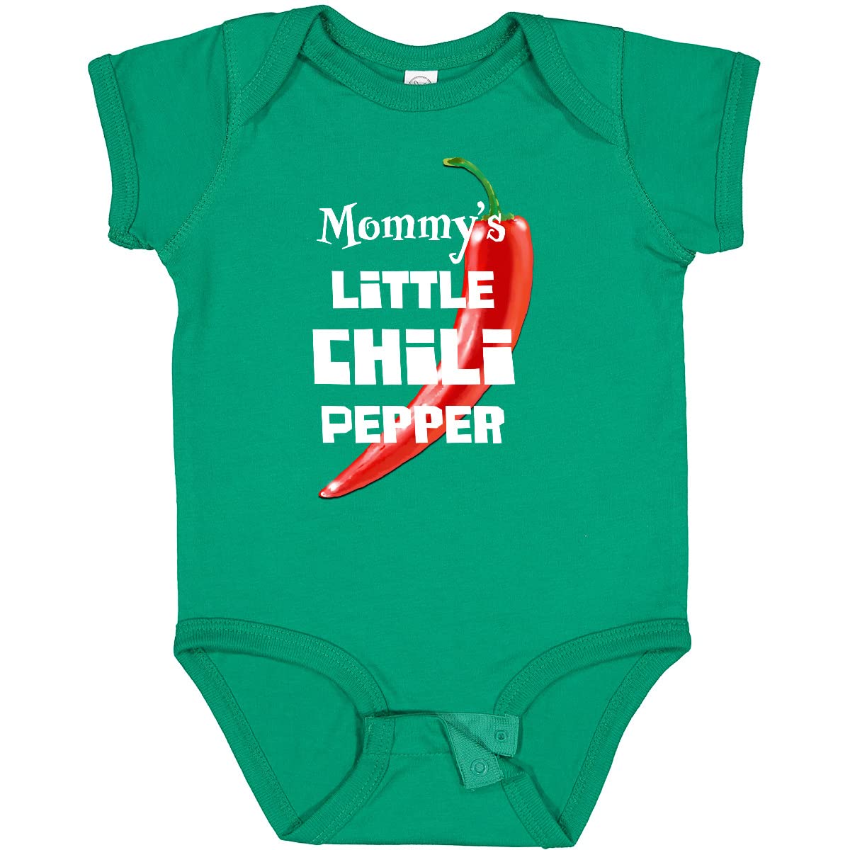 Inktastic Mommy's Little Chili Pepper Baby Bodysuit - Cute Infant Onesie for Boys & Girls - Perfect for Family Photos, Holidays & Everyday Wear