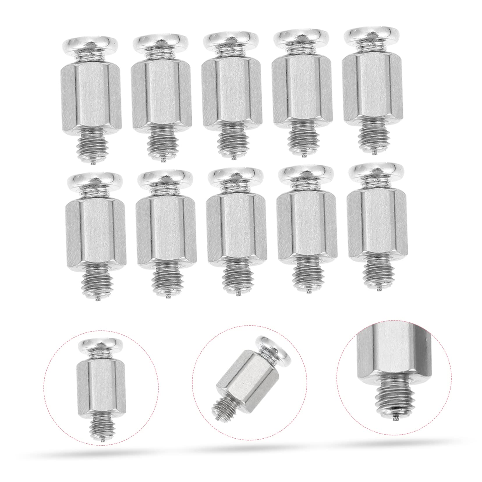 Abaodam 60 Pcs Laptop Motherboard Screws & Stand Bracket Kit - Computer Repair Parts with Hex Nuts for SSD, Metal Braces - Perfect for DIY PC Builds, Laptop Upgrades & Tech Maintenance