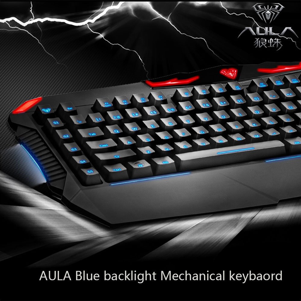 Aula Wired Gaming Keyboard - Mechanical Feel RGB Backlit Keyboard with Anti-Ghosting (Dragon Abyss SI-863) for PC, PS4, Xbox Gaming & Office Work