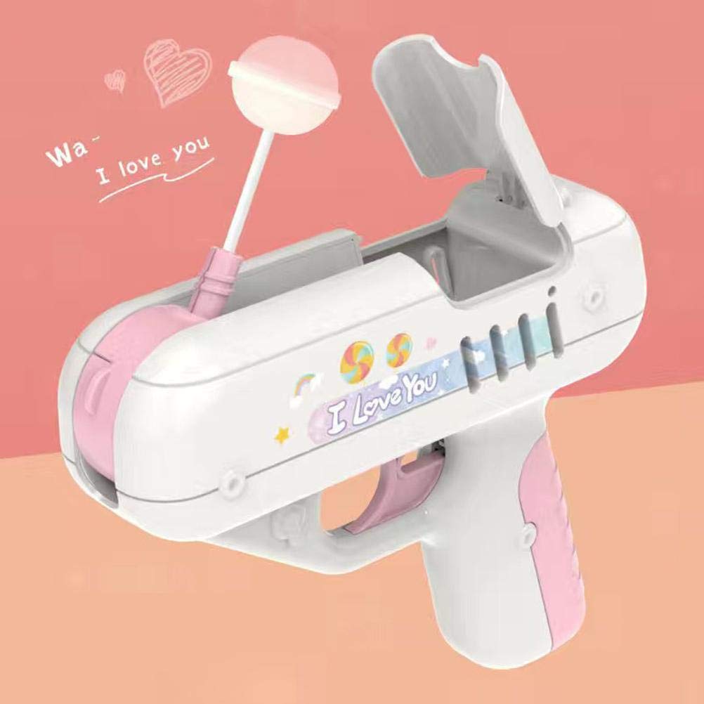 Fun Candy Shooting Gun Toy with Lollipop Storage - Sweet Novelty Gift for Kids Birthday Party Favors & Surprise Gifts for Boys and Girls | Perfect for Easter Baskets, Halloween Treats & Christmas Stocking Stuffers