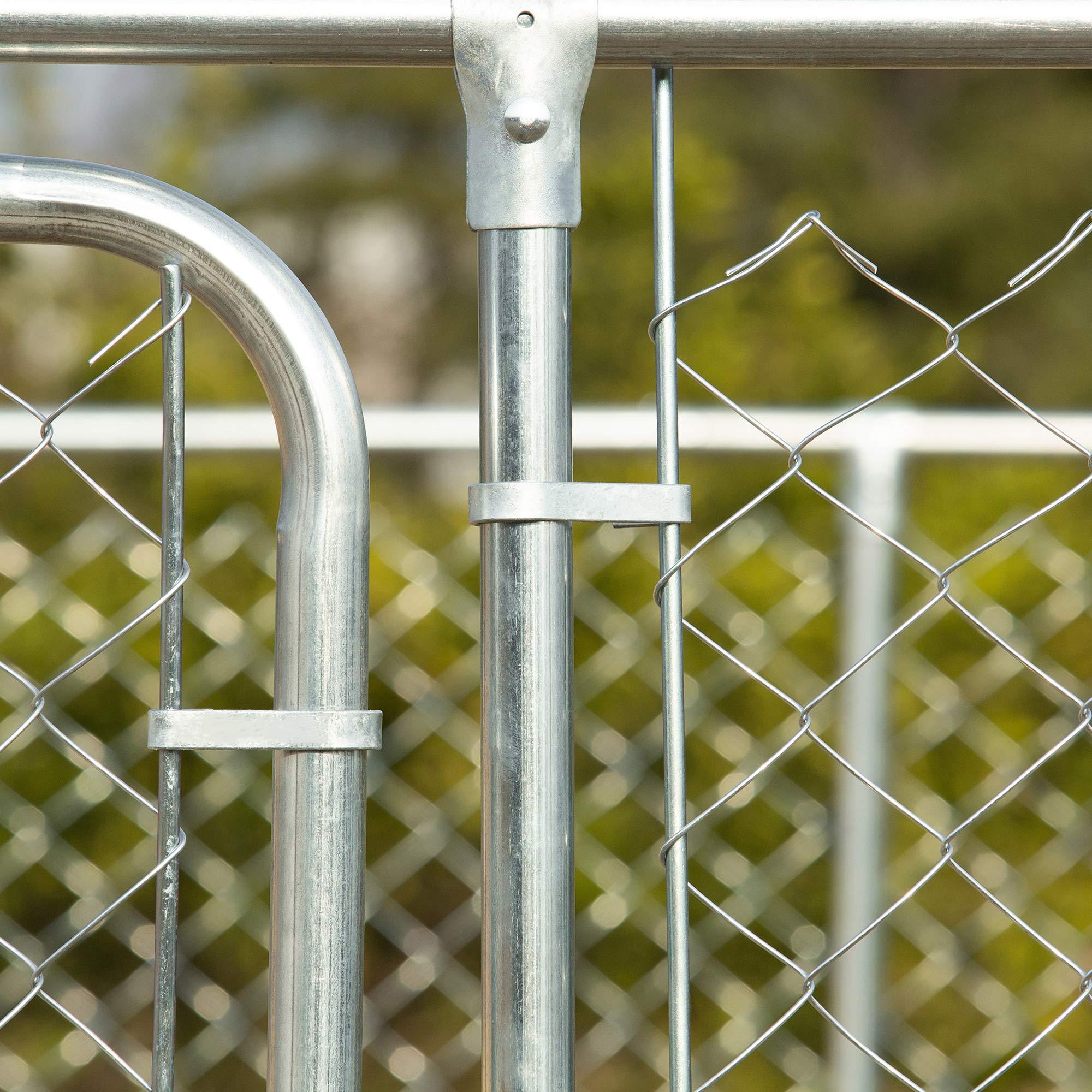 **Heavy Duty Outdoor Dog Kennel - PawHut 13.1' x 13.1' x 6' Galvanized Steel Dog Cage with Secure Lock - Large Dog Run Fence for Backyard, Garden & Secure Pet Containment**