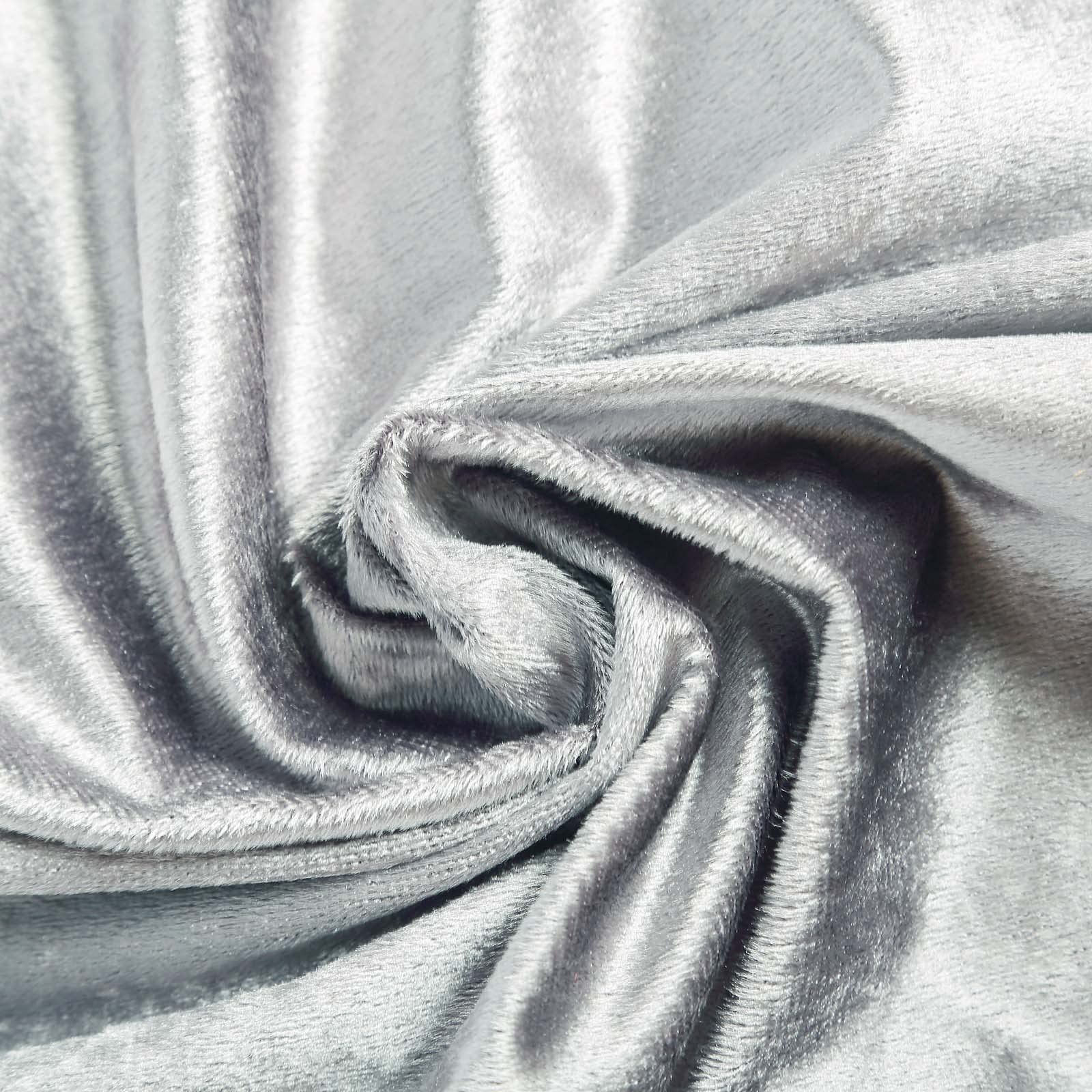 Premium Silver Velvet Napkins 20x20 Inch - 100 Pcs Set for Wedding, Party, Dinner & Home Decor - Luxury Table Linens for Catering, Events & Special Occasions