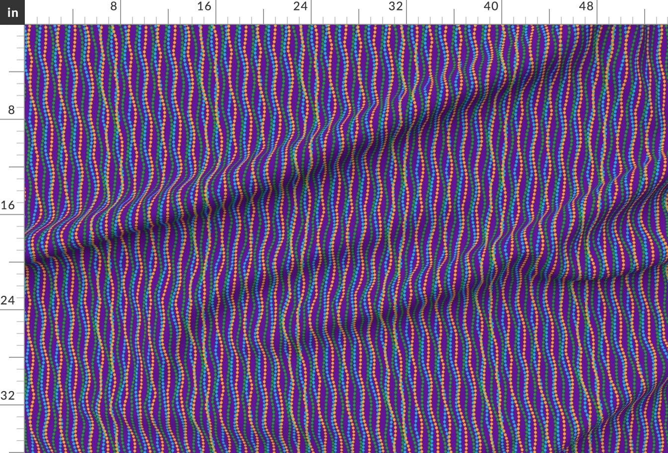 Vibrant Mardi Gras Beads Printed Minky Fabric by The Yard - Soft Plush Fabric for Baby Blankets, Quilt Backing & Sewing Projects - Perfect for DIY Crafts, Nursery Decor & Cozy Home Textiles