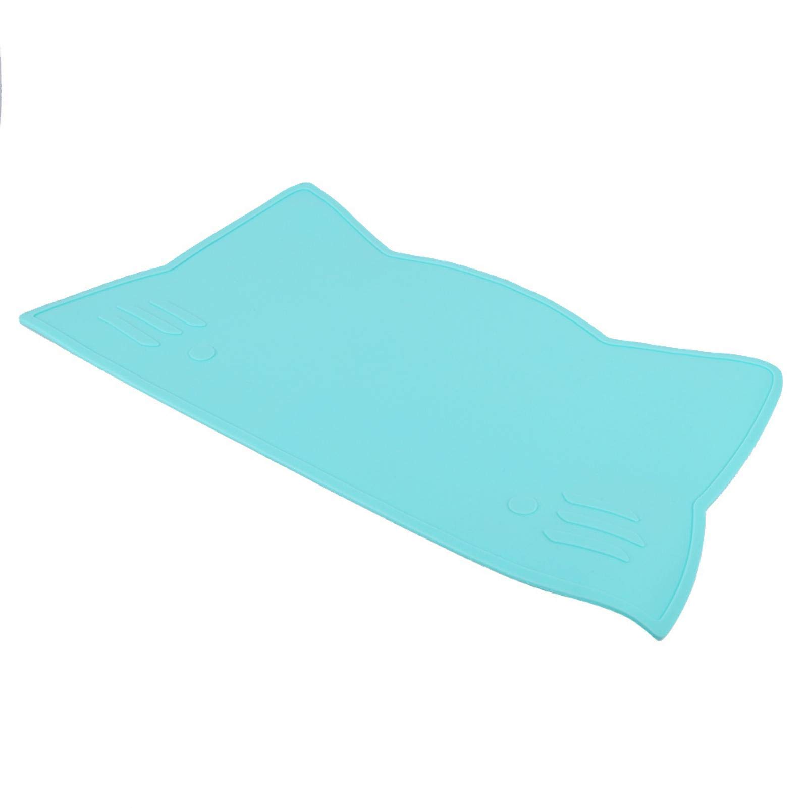 Non-Slip Silicone Baby Placemat with Heat Insulation - Suction Table Mat for Infants & Toddlers - Safe for Home, Hotel & Restaurant Use (Mint Green) - Perfect for High Chairs, Dining Tables & Travel Meals