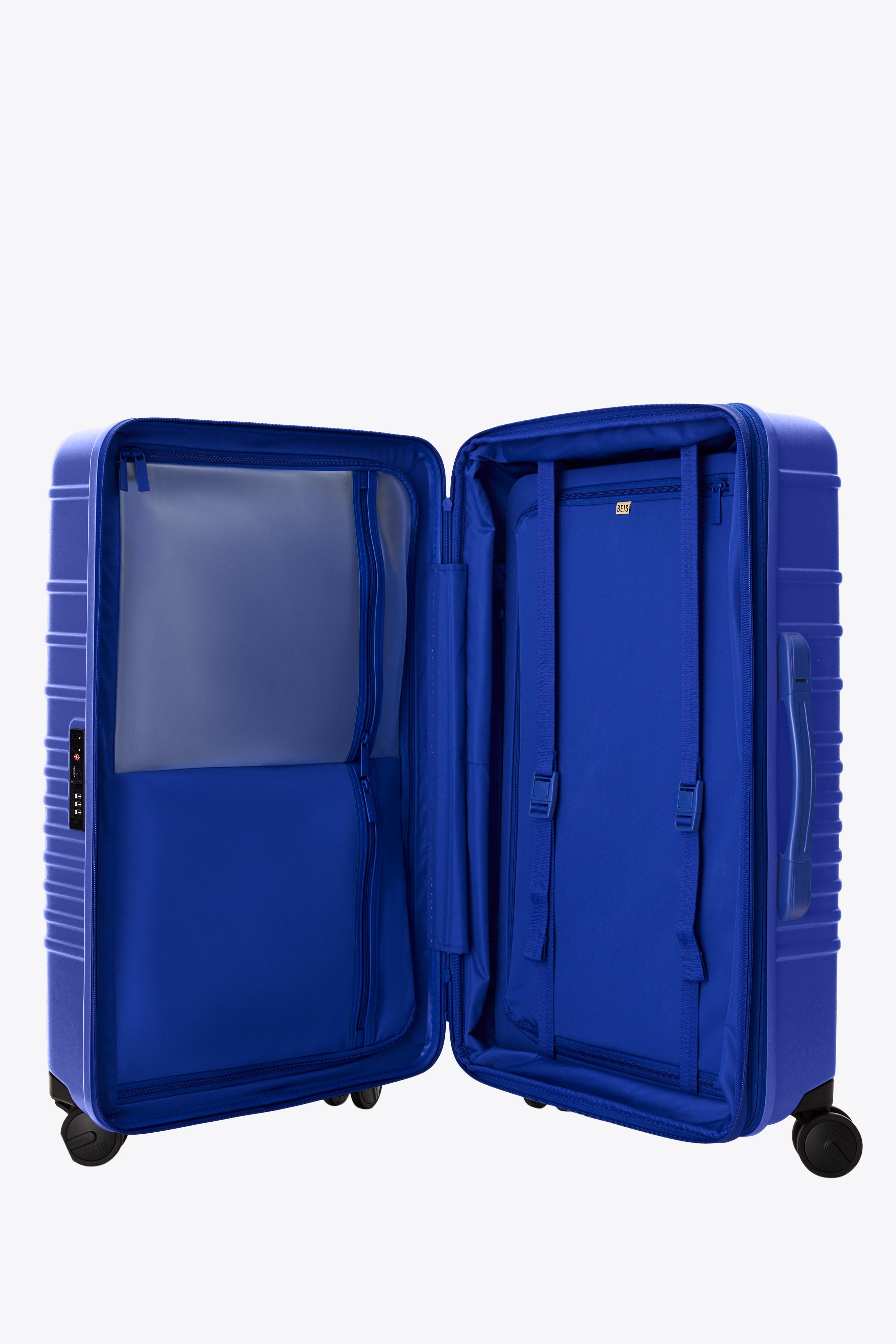 Cobalt Blue Medium Check-In Roller Luggage - Perfect for Air Travel & Weekend Getaways
