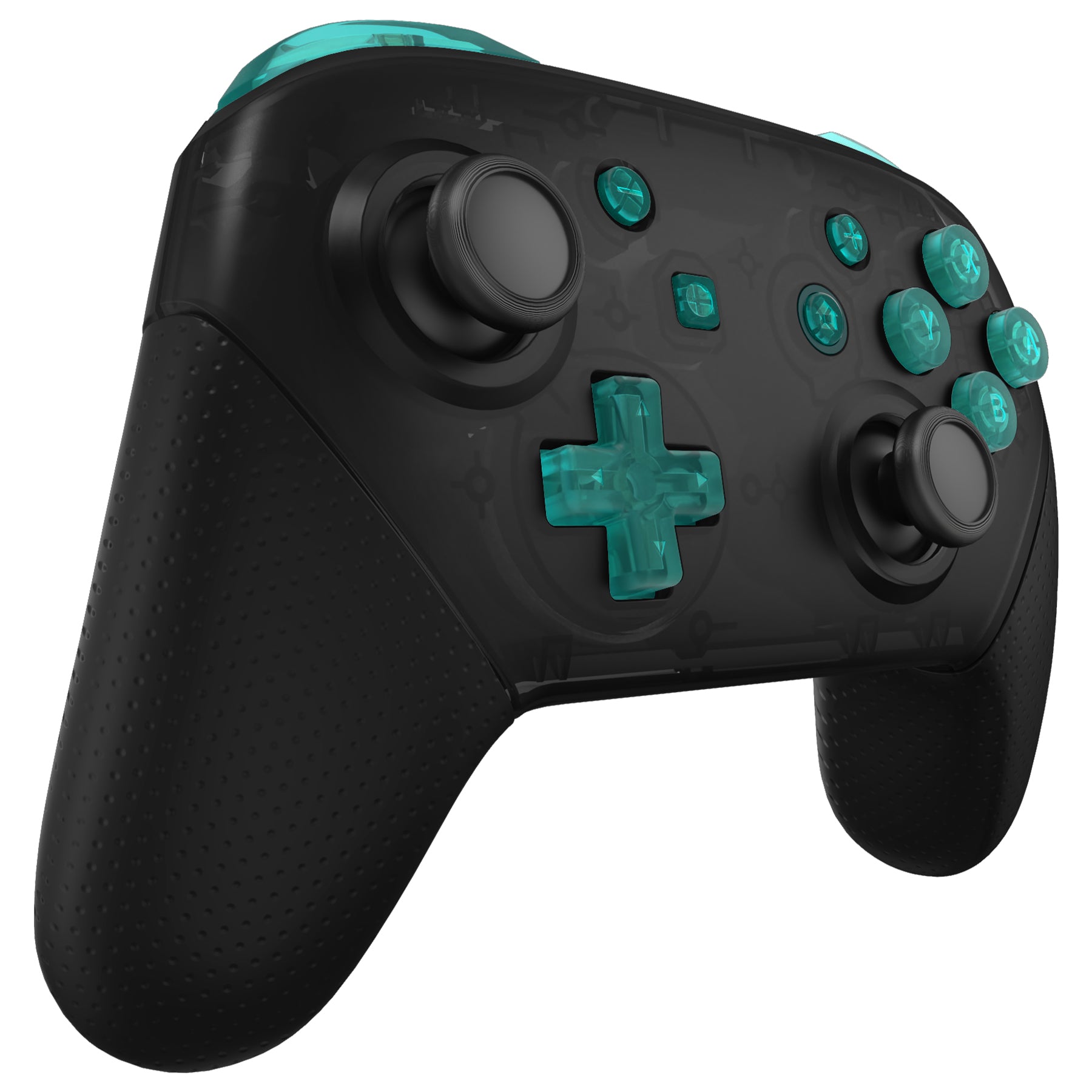 eXtremeRate DIY Replacement Full Set Buttons for Nintendo Switch Pro Controller - Emerald Green (KRM544) | Customize Your Gaming Experience | Perfect for Switch Enthusiasts & Professional Gamers