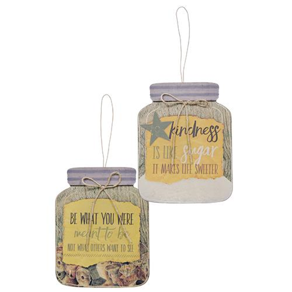 Spool & Sugar Mason Jar Set of 2 - Vintage Style Glass Canning Jars with Lids for Home Storage, DIY Crafts, and Kitchen Organization | Perfect for Jam Making, Candle Holders, and Rustic Wedding Decor