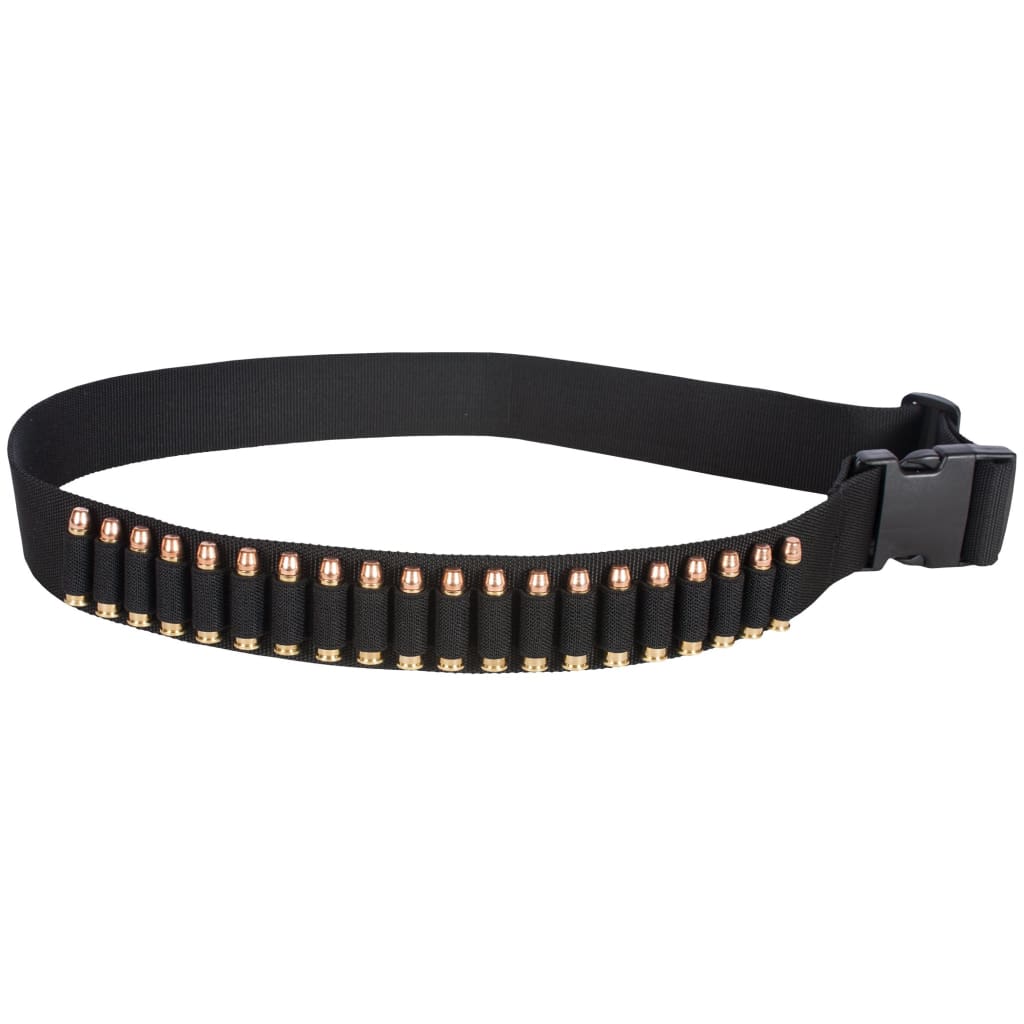 Premium Tactical Bullet Belt - Heavy Duty Military Style Ammo Pouch for Shooting, Hunting & Outdoor Adventures | Adjustable Waistband & Durable Nylon Construction
