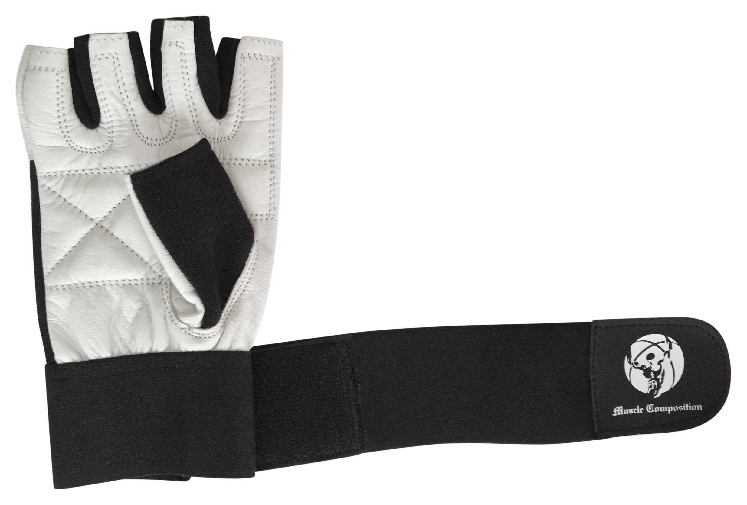 Premium Gym Gloves with Wrist Support - Weightlifting & Crossfit Training Gloves - Breathable & Anti-Slip Black/White or Black - Ideal for Gym Workouts, Powerlifting & Fitness Training