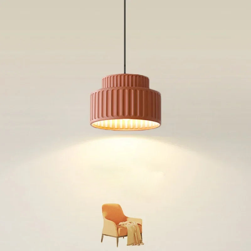Batiste Rigged Texture LED Pendant Light - Modern Industrial Ceiling Lighting for Kitchen Island, Dining Room & Bedroom