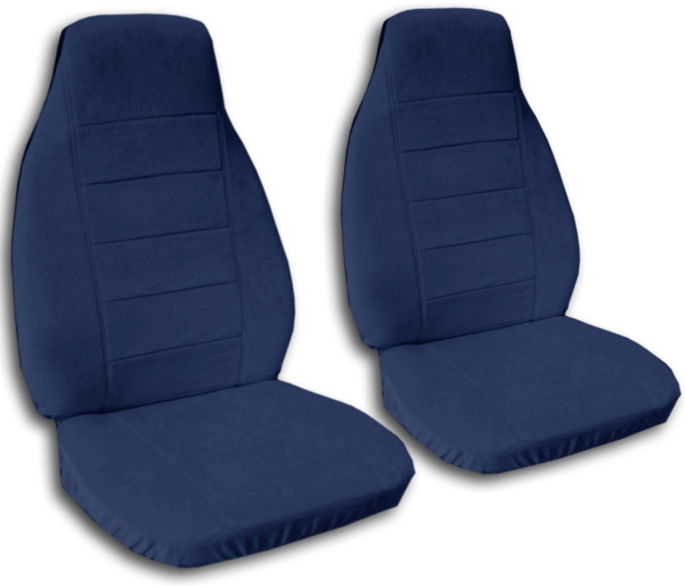 Premium Navy Blue Solid Color Car Seat Covers - Universal Fit for Cars, Trucks, Vans, RVs & SUVs - 22 Color Options - Durable Protection & Comfort for Daily Commutes & Road Trips