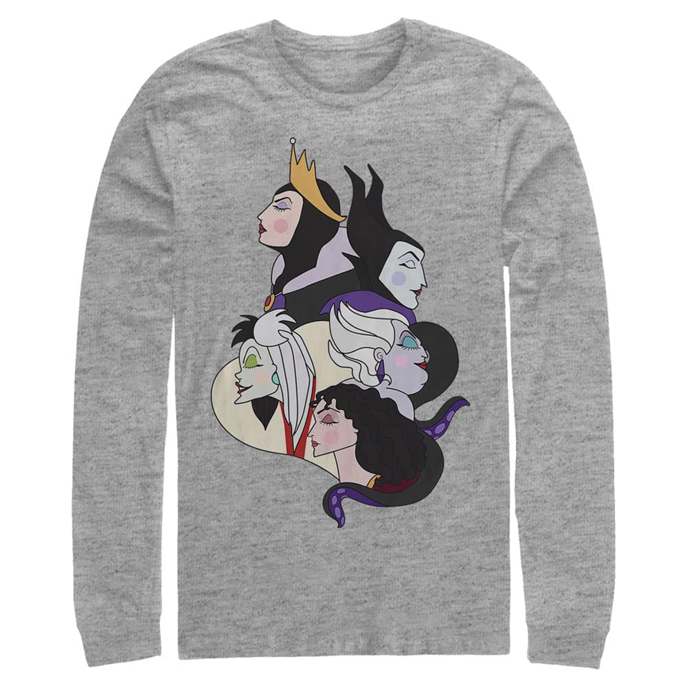 Disney Wicked Profile Short Sleeve T-Shirt for Men - Cool Graphic Tee for Casual Wear, Theme Parks, and Disney Fans
