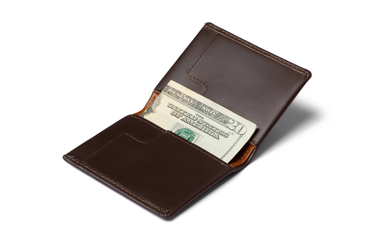 Bellroy Slim Sleeve Wallet - Ultra-Thin Minimalist RFID Blocking Leather Wallet for Men - Perfect for Everyday Carry & Travel Essentials