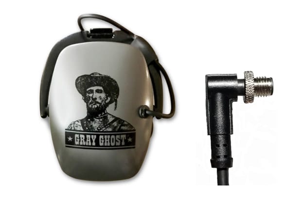 DetectorPro Gray Ghost Amphibian II Waterproof Headphones - Compatible with XP Deus II Metal Detectors - Ideal for Beach Hunting, Underwater Exploration & Treasure Hunting Adventures