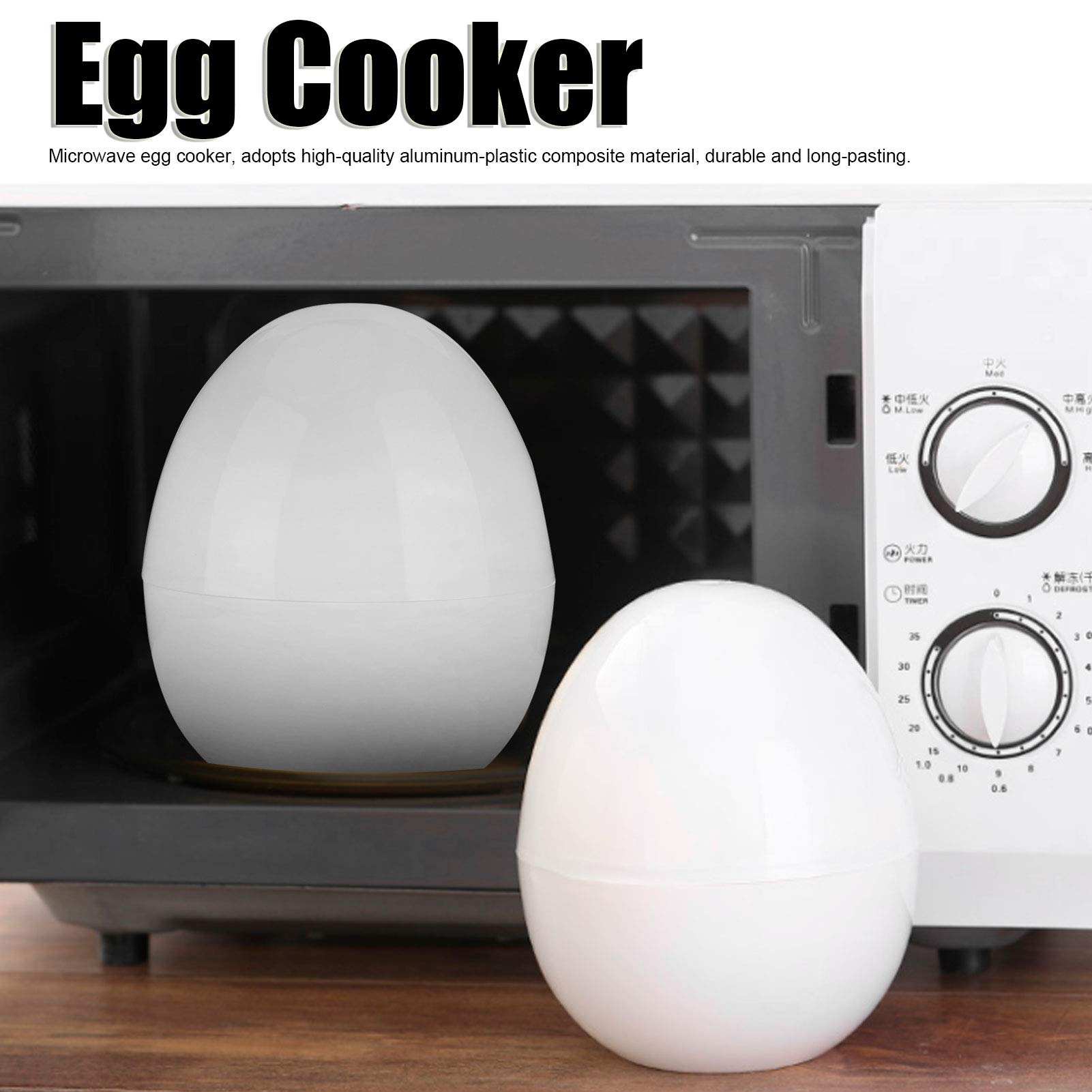 Electric Microwave Egg Cooker - 4 Capacity for Hard Boiled, Poached & Scrambled Eggs | Perfect for Breakfast Meal Prep & Quick Healthy Cooking