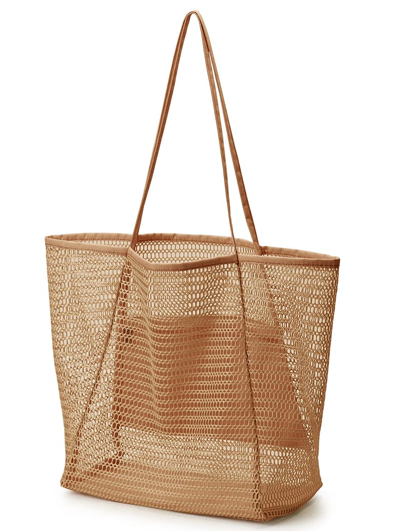 Foldable Beach Bag - Lightweight Travel Laundry Duffle Bag, Washable & Reusable Shopping Tote for Groceries, Gym, Camping & Beach Trips | Perfect for Travel, Picnics & Outdoor Activities