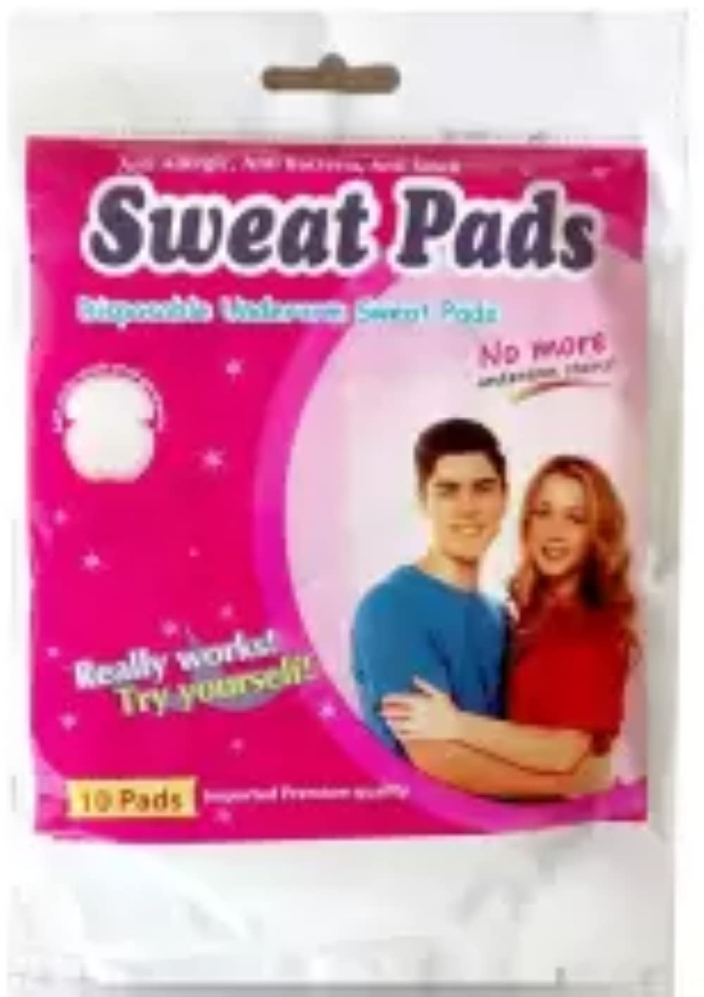 Feelhigh Disposable Underarm Sweat Pads - 100% Cotton, Odor Control & Invisible Protection for Shirts - Perfect for Workouts, Business Meetings & Hot Weather