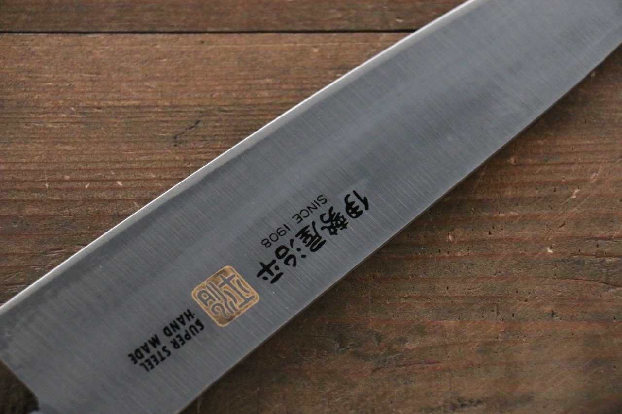 Premium Iseya Molybdenum Gyuto 180mm Chef Knife with Black Pakkawood Handle - Professional Japanese Kitchen Knife for Slicing, Dicing & Meat Cutting