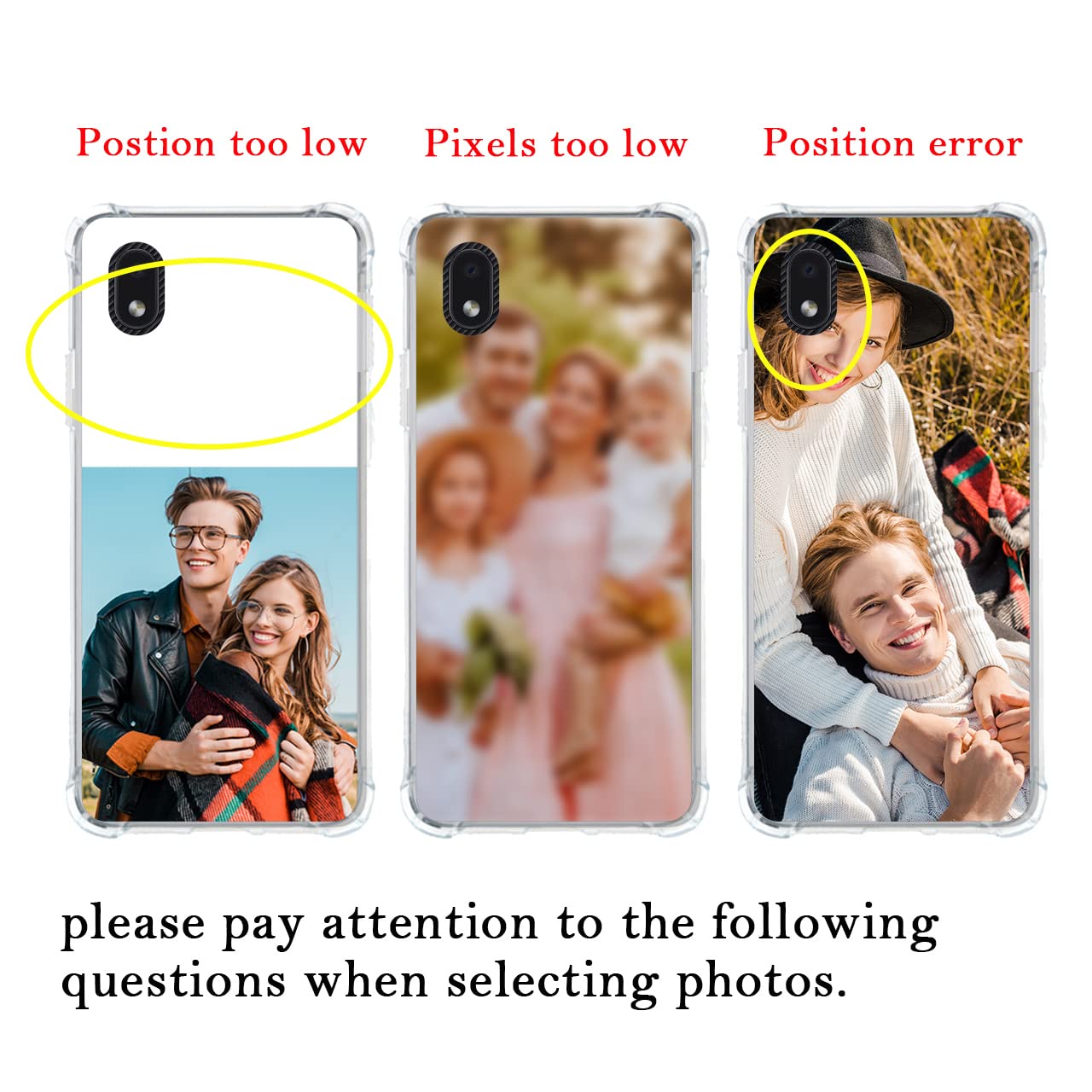Custom Samsung Galaxy A01 Core Phone Case - Personalized Photo/Text/Name - Anti-Scratch Shock-Resistant Clear TPU Protective Cover | Perfect for Everyday Use, Gifts & Special Occasions