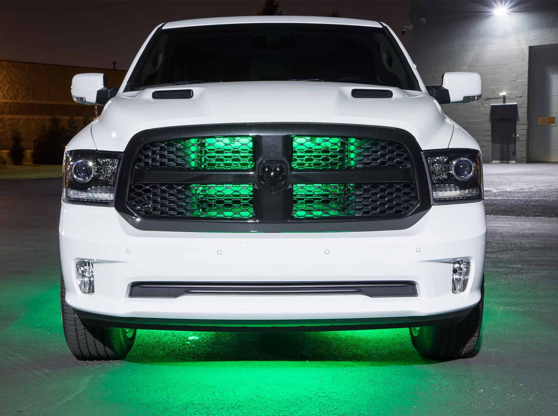 Green LED Flexible Slimline Truck Underbody Lighting Kit - Waterproof, Easy Installation for Off-Road & Car Shows - Enhance Night Visibility & Style