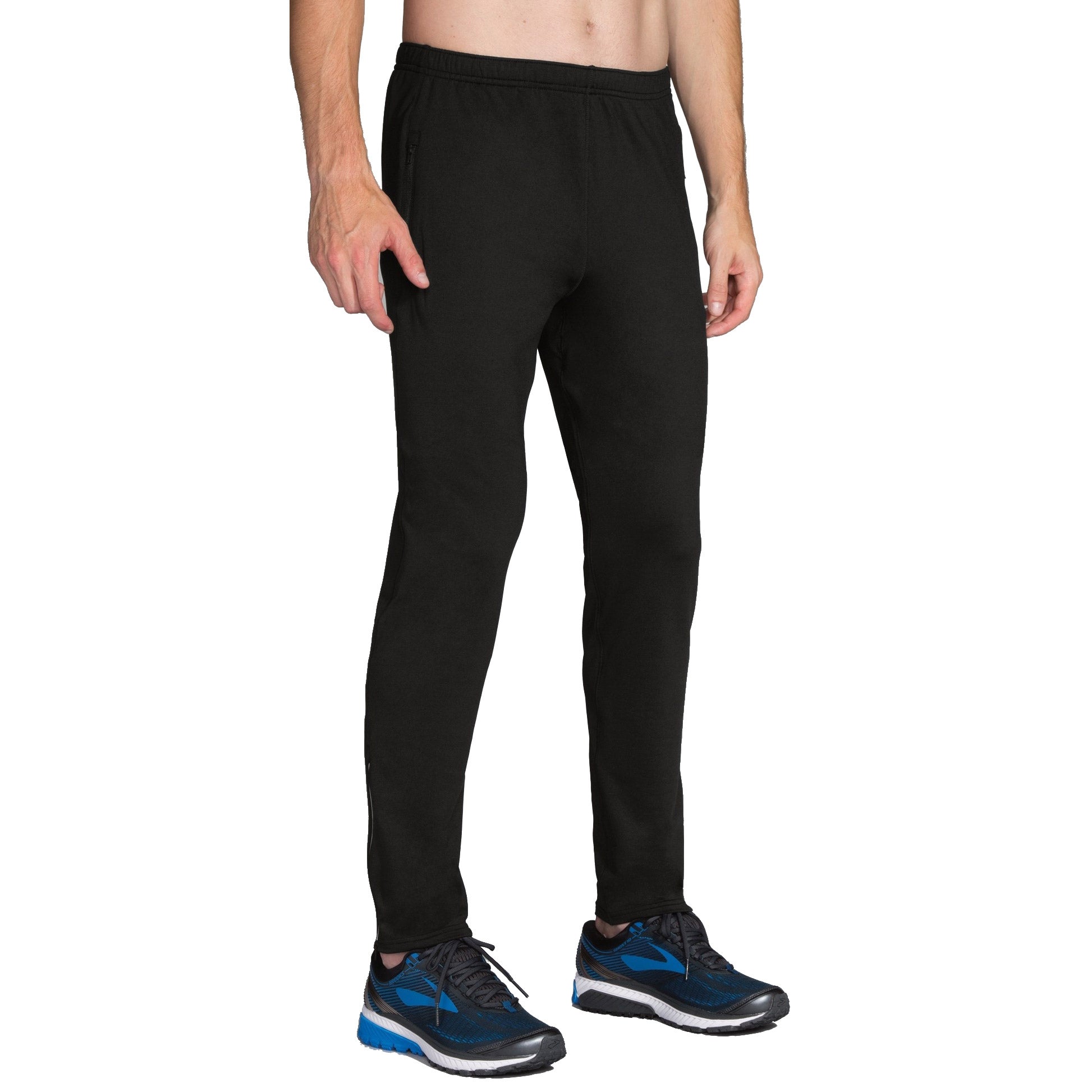 Brooks Spartan Black Men's Running Pants - Lightweight & Breathable Jogging Trousers for Training & Marathon - Perfect for Gym, Outdoor Workouts & Casual Wear