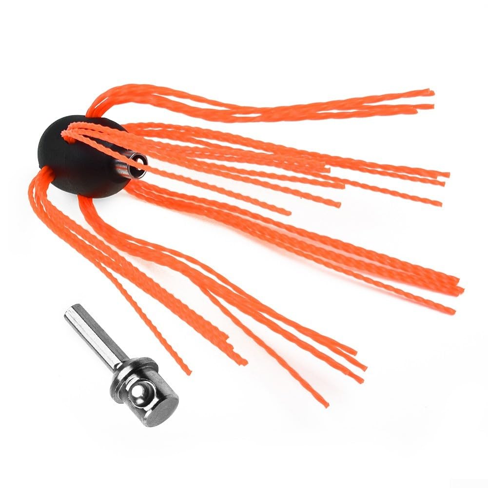 Rotary Chimney Cleaning Kit - Drill-Powered Aluminum Fireplace Brush Set for DIY Chimney Sweep | Flexible & Durable for Fireplace, Wood Stove & Vent Cleaning