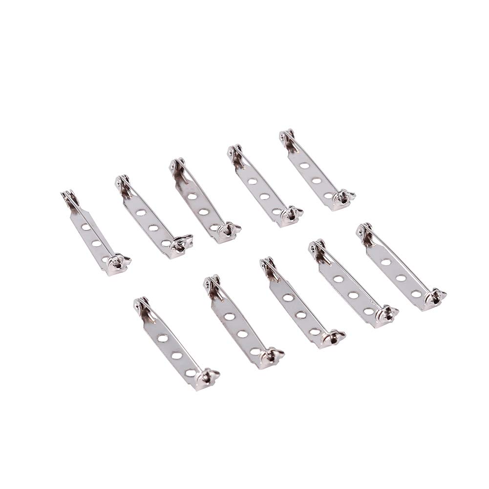 50 Pcs Bar Pins for Jewelry Making - 20/25/32/38mm Brooch Lock Back Safety Catch Rolling - DIY Craft Supplies for Necklaces, Bracelets & Pins - Perfect for Jewelers & Crafters