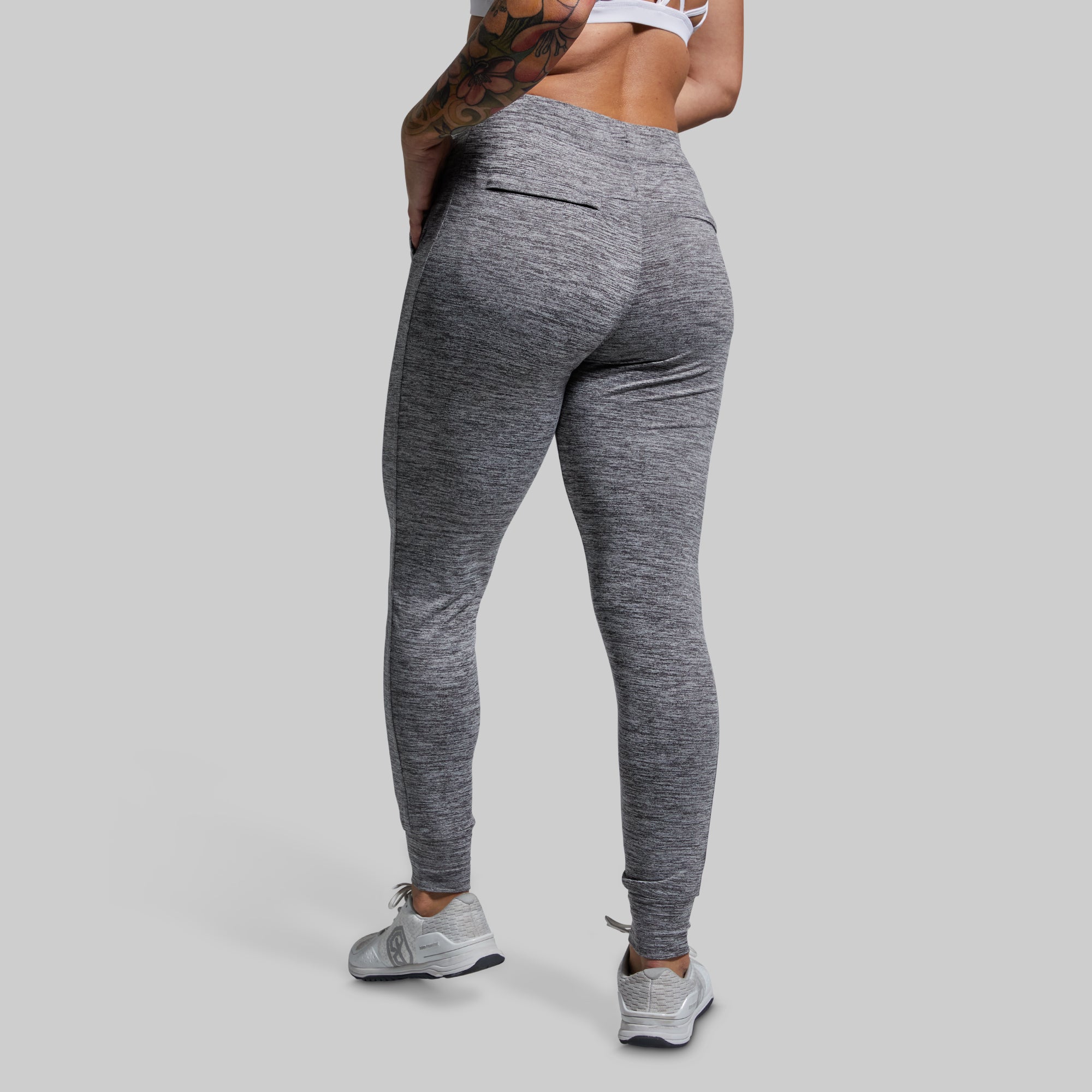 Women's Comfortable Athleisure Jogger Pants - Soft Lounge Pants for Yoga, Running & Relaxation | Heather Grey | Perfect for Home, Gym & Travel